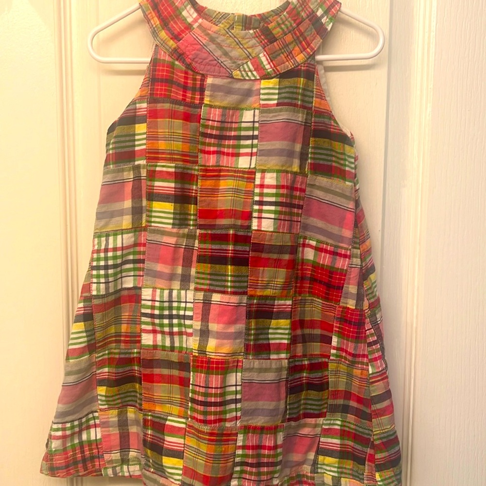 3/$10 - Savannah Sundress Madras Plaid Sleeveless Sundress